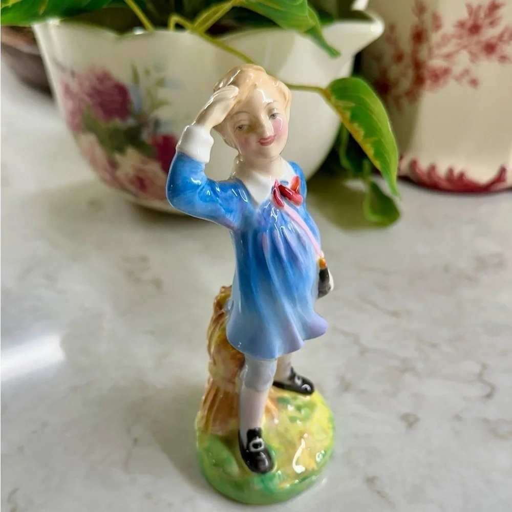 ROYAL DOULTON, HN2062, “LITTLE BOY BLUE” FIGURINE, LIMITED EDITION. 5 1/2” TALL.